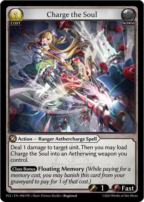 Image for Charge the Soul (098) (Promotional Cards) - Grand Archive TCG