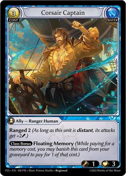 Image for Corsair Captain (100) (Promotional Cards) - Grand Archive TCG