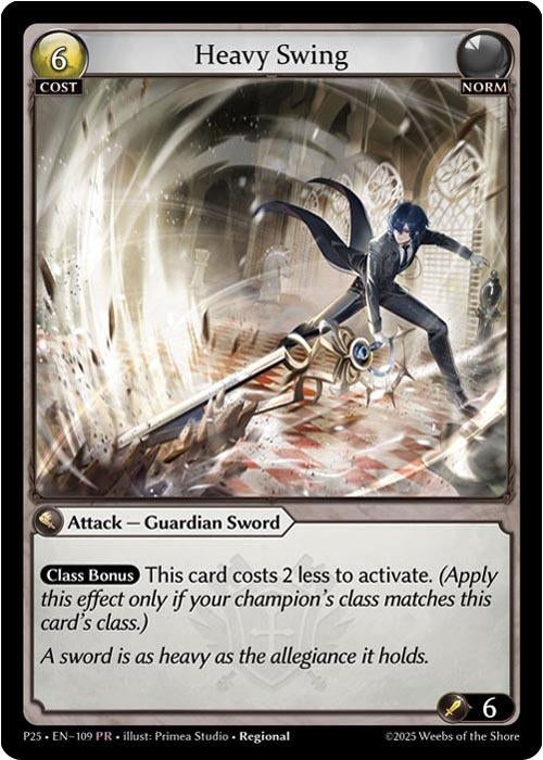 Image for Heavy Swing (109) (109) (Promotional Cards) - Grand Archive TCG