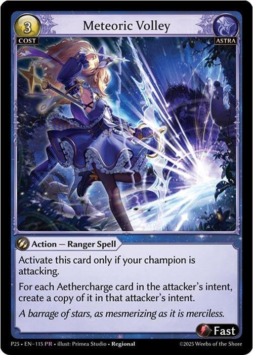 Image for Meteoric Volley (115) (Promotional Cards) - Grand Archive TCG