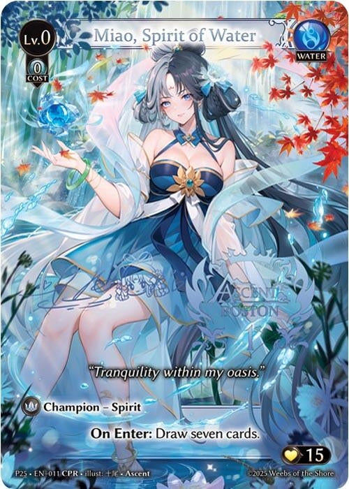 Image for Miao, Spirit of Water (CPR) (011) (Promotional Cards) - Grand Archive TCG