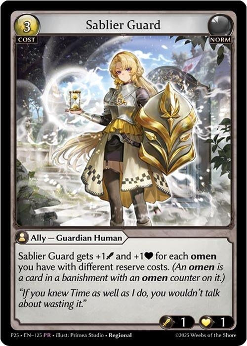 Image for Sablier Guard (125) (Promotional Cards) - Grand Archive TCG