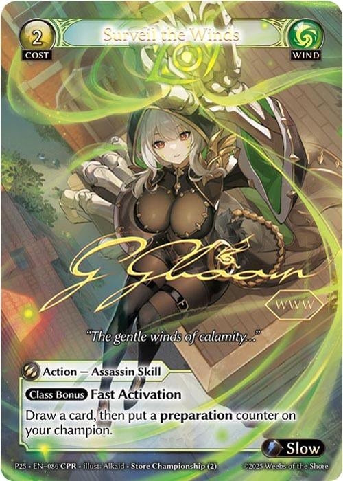 Image for Surveil the Winds (CPR) (086) (Promotional Cards) - Grand Archive TCG