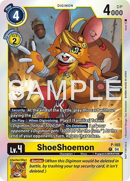 Image for ShoeShoemon (Event Pack 8) (P-165 P) (Digimon Promotion Cards) - Digimon Card Game