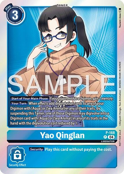 Image for Yao Qinglan (Event Pack 8) (P-168 P) (Digimon Promotion Cards) - Digimon Card Game
