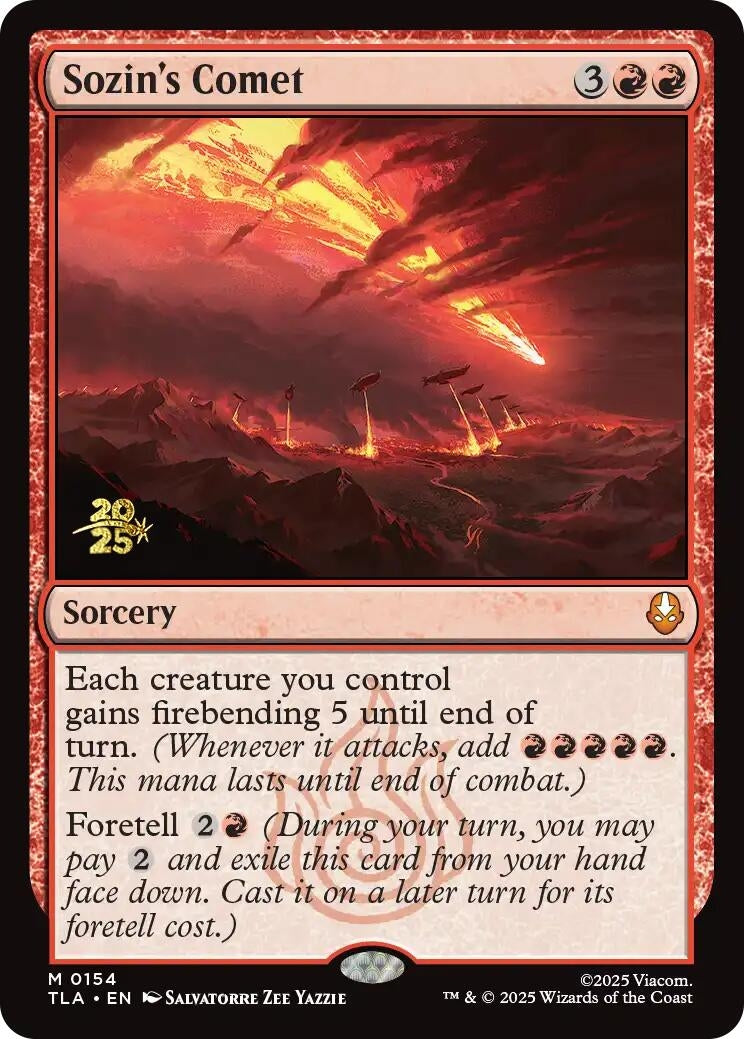Image for Sozin's Comet (154) (Prerelease Cards) - Magic: The Gathering