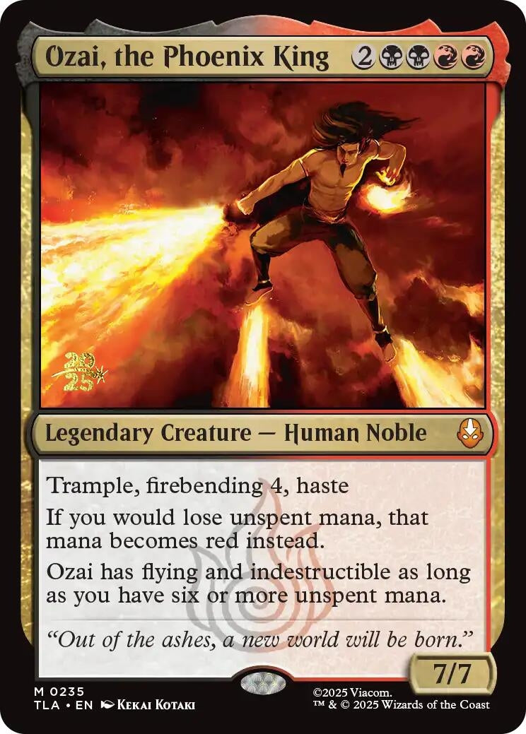 Image for Ozai, the Phoenix King (235) (Prerelease Cards) - Magic: The Gathering