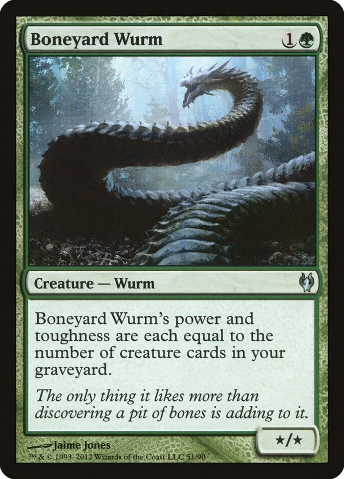 Boneyard Wurm (51) [DDJ] - MTG Single