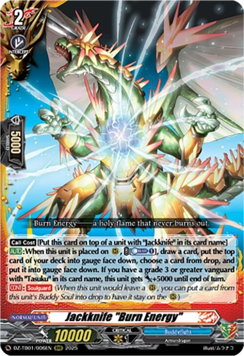 Image for Jackknife "Burn Energy" (DZ-TB01/006EN) (DZ-TB01: Future Card Buddyfight) - Cardfight Vanguard
