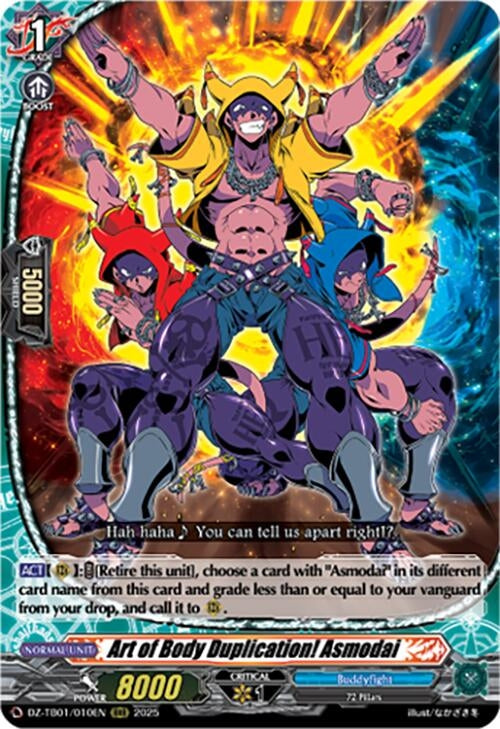 Image for Art of Body Duplication! Asmodai (DZ-TB01/010EN) (DZ-TB01: Future Card Buddyfight) - Cardfight Vanguard