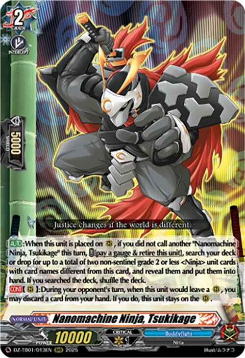 Image for Nanomachine Ninja, Tsukikage (DZ-TB01/013EN) (DZ-TB01: Future Card Buddyfight) - Cardfight Vanguard