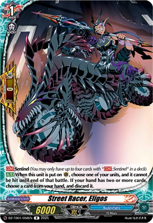 Image for Street Racer, Eligos (DZ-TB01/058EN) (DZ-TB01: Future Card Buddyfight) - Cardfight Vanguard