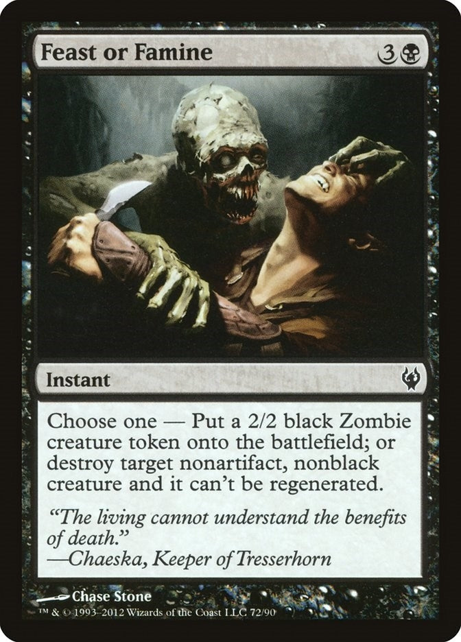 Feast or Famine (72) [DDJ] - MTG Single