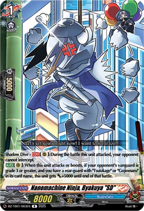 Image for Nanomachine Ninja, Byakuya "SD" (DZ-TB01/063EN) (DZ-TB01: Future Card Buddyfight) - Cardfight Vanguard