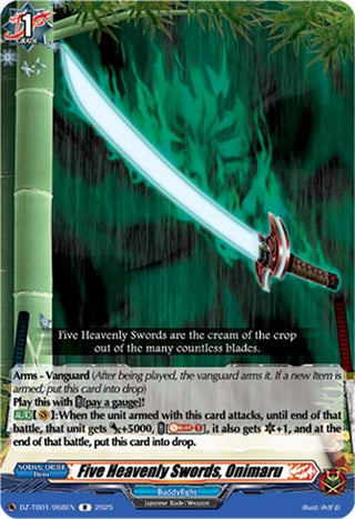Image for Five Heavenly Swords, Onimaru (DZ-TB01/068EN) (DZ-TB01: Future Card Buddyfight) - Cardfight Vanguard