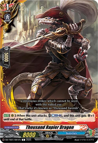 Image for Thousand Rapier Dragon (DZ-TB01/081EN) (DZ-TB01: Future Card Buddyfight) - Cardfight Vanguard