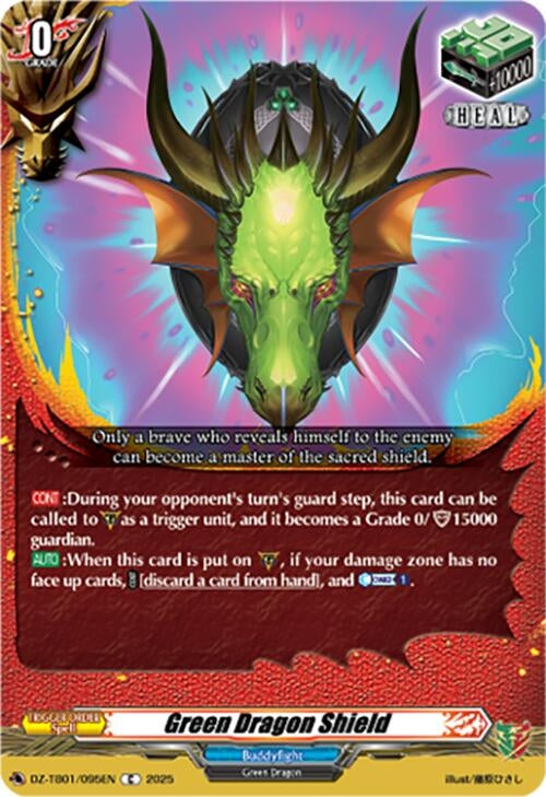 Image for Green Dragon Shield (DZ-TB01/095EN) (DZ-TB01: Future Card Buddyfight) - Cardfight Vanguard