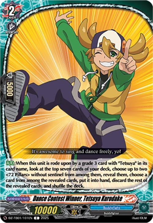 Image for Dance Contest Winner, Tetsuya Kurodake (DZ-TB01/101EN) (DZ-TB01: Future Card Buddyfight) - Cardfight Vanguard