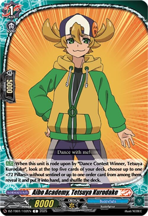 Image for Aibo Academy, Tetsuya Kurodake (DZ-TB01/102EN) (DZ-TB01: Future Card Buddyfight) - Cardfight Vanguard