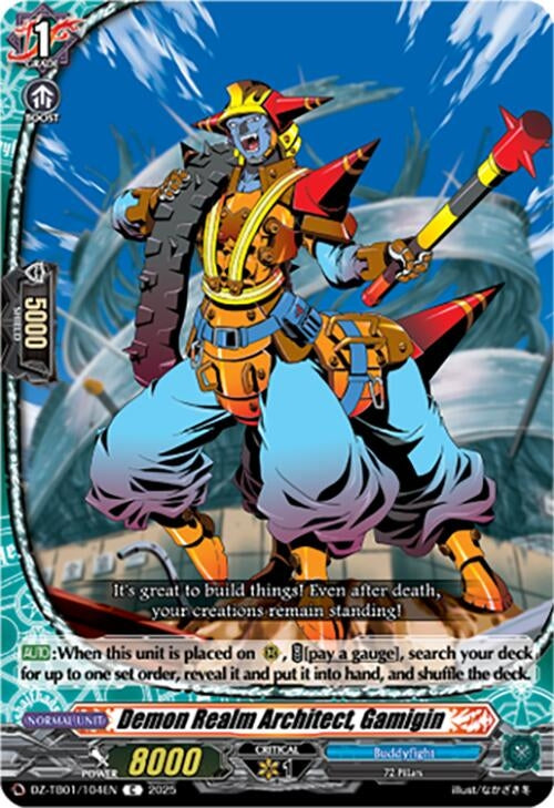 Image for Demon Realm Architect, Gamigin (DZ-TB01/104EN) (DZ-TB01: Future Card Buddyfight) - Cardfight Vanguard