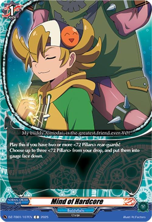 Image for Mind of Hardcore (DZ-TB01/107EN) (DZ-TB01: Future Card Buddyfight) - Cardfight Vanguard