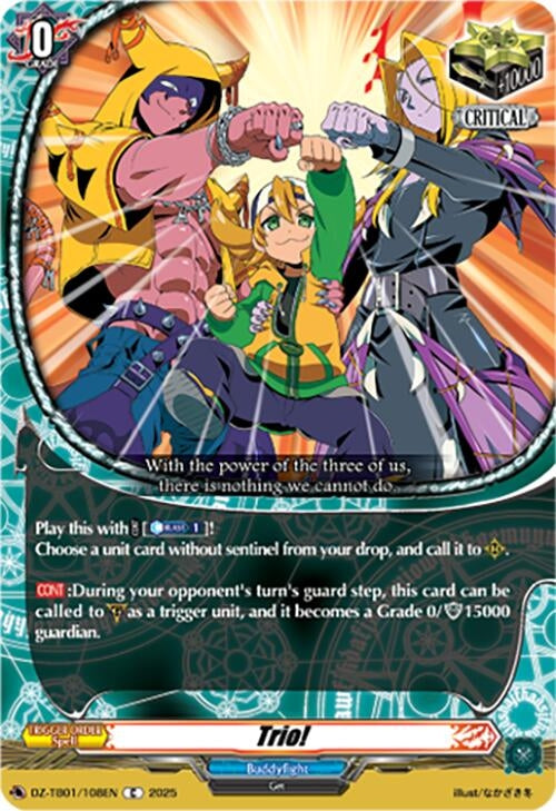 Image for Trio! (DZ-TB01/108EN) (DZ-TB01: Future Card Buddyfight) - Cardfight Vanguard