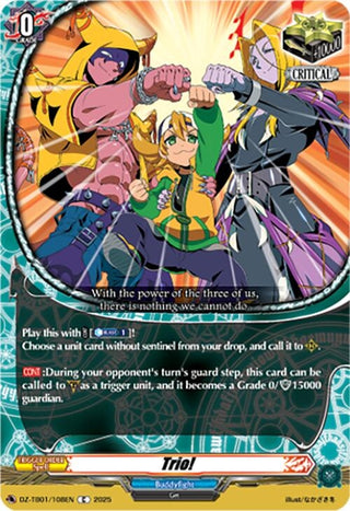 Image for Trio! (DZ-TB01/108EN) (DZ-TB01: Future Card Buddyfight) - Cardfight Vanguard