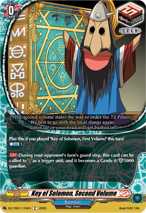 Image for Key of Solomon, Second Volume (DZ-TB01/110EN) (DZ-TB01: Future Card Buddyfight) - Cardfight Vanguard