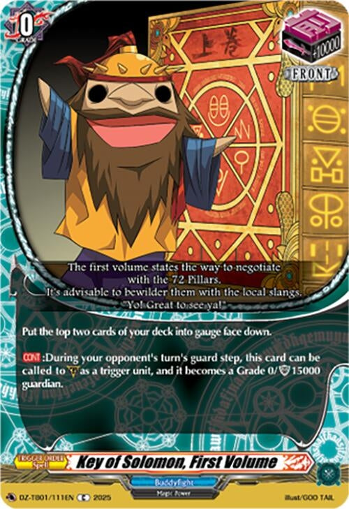 Image for Key of Solomon, First Volume (DZ-TB01/111EN) (DZ-TB01: Future Card Buddyfight) - Cardfight Vanguard