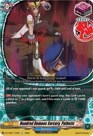 Image for Hundred Demons Sorcery, Pathetic (DZ-TB01/112EN) (DZ-TB01: Future Card Buddyfight) - Cardfight Vanguard