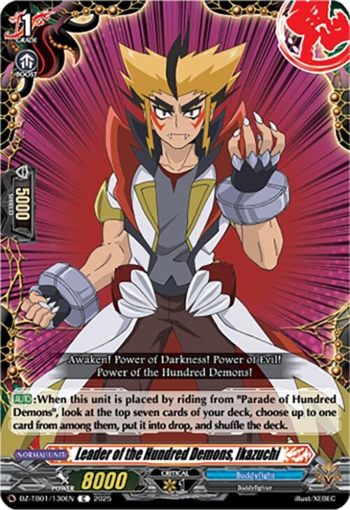Image for Leader of the Hundred Demons, Ikazuchi (DZ-TB01/130EN) (DZ-TB01: Future Card Buddyfight) - Cardfight Vanguard