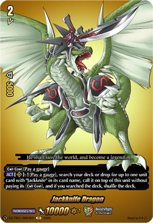 Image for Jackknife Dragon (BR) (DZ-TB01/BR03EN) (DZ-TB01: Future Card Buddyfight) - Cardfight Vanguard