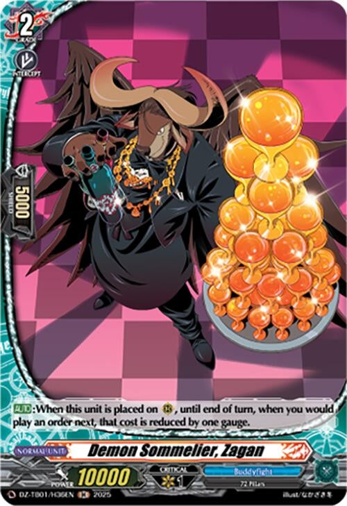 Image for Demon Sommelier, Zagan (H) (DZ-TB01/H36EN) (DZ-TB01: Future Card Buddyfight) - Cardfight Vanguard