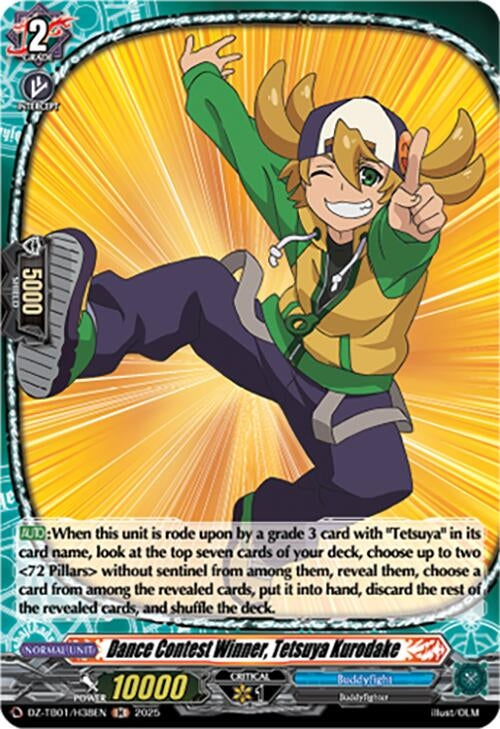 Image for Dance Contest Winner, Tetsuya Kurodake (H) (DZ-TB01/H38EN) (DZ-TB01: Future Card Buddyfight) - Cardfight Vanguard