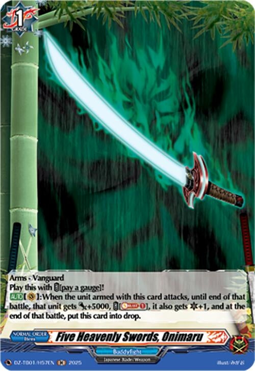 Image for Five Heavenly Swords, Onimaru (H) (DZ-TB01/H57EN) (DZ-TB01: Future Card Buddyfight) - Cardfight Vanguard