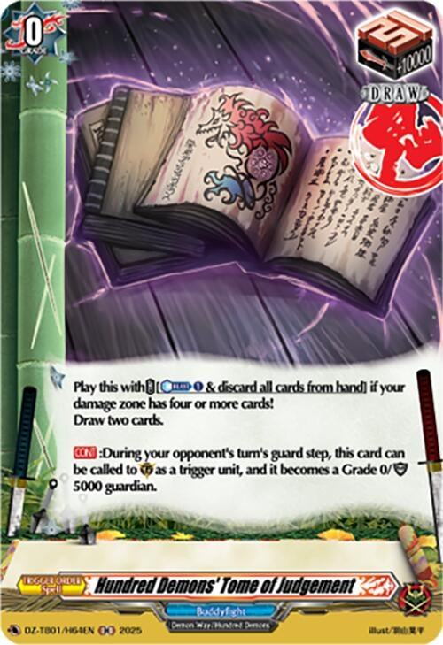 Image for Hundred Demons' Tome of Judgement (H) (DZ-TB01/H64EN) (DZ-TB01: Future Card Buddyfight) - Cardfight Vanguard