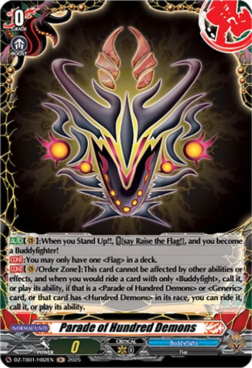 Image for Parade of Hundred Demons (H) (DZ-TB01/H82EN) (DZ-TB01: Future Card Buddyfight) - Cardfight Vanguard