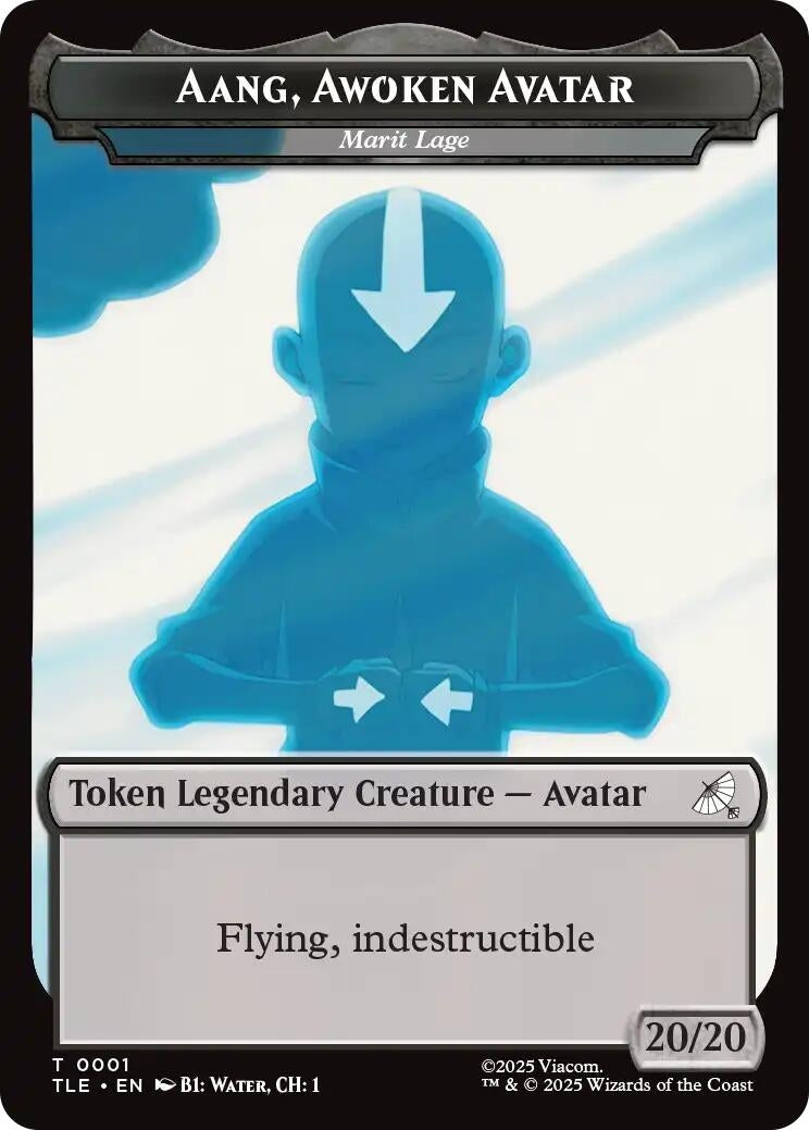Image for Aang, Awoken Avatar - Marit Lage // Treasure Double-Sided Token (1 // 22) (Avatar: The Last Airbender: Eternal-Legal) - Magic: The Gathering