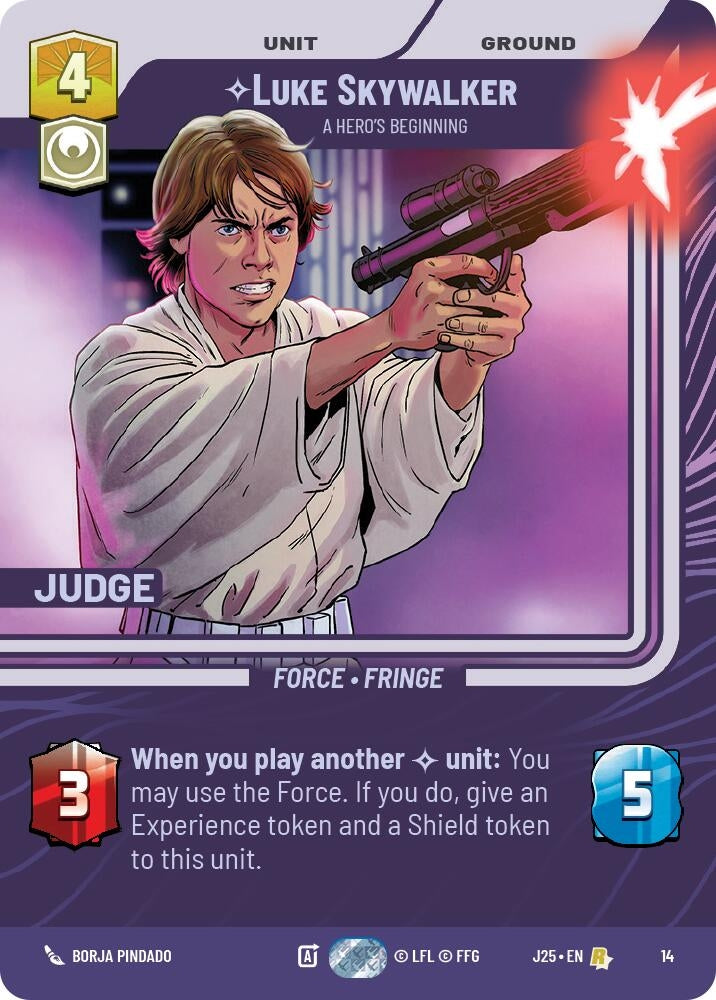Image for Luke Skywalker - A Hero's Beginning (14) (Judge Promos) - Star Wars: Unlimited