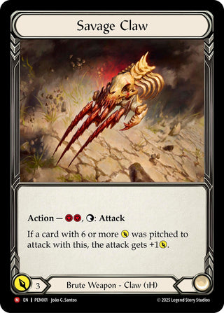 Image for Savage Claw (PEN001) - Flesh and Blood TCG