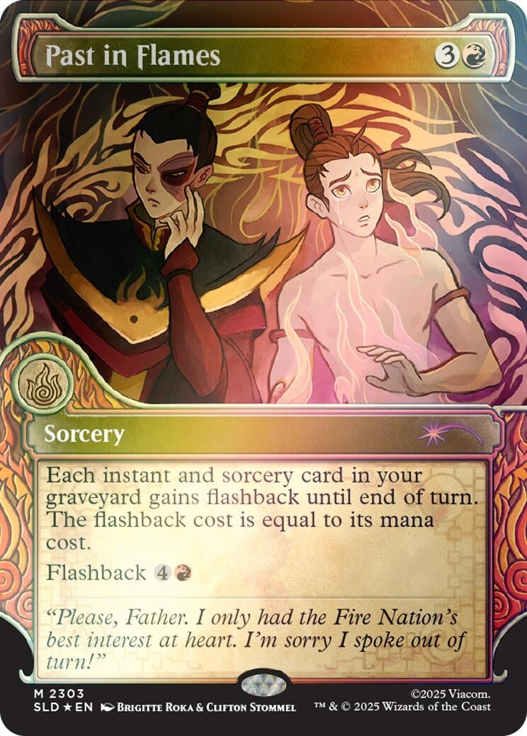 Image for Past in Flames (Rainbow Foil) (2303) (Secret Lair Drop Series) - Magic: The Gathering