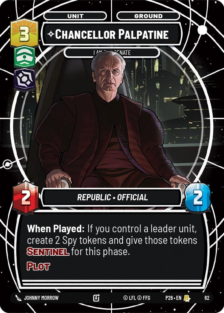Image for Chancellor Palpatine - I Am the Senate (62) (Sector and Regional Promos: Season 1) - Star Wars: Unlimited