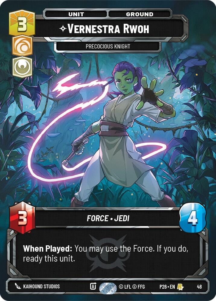 Image for Vernestra Rwoh - Precocious Knight (48) (48) (Sector and Regional Promos: Season 1) - Star Wars: Unlimited