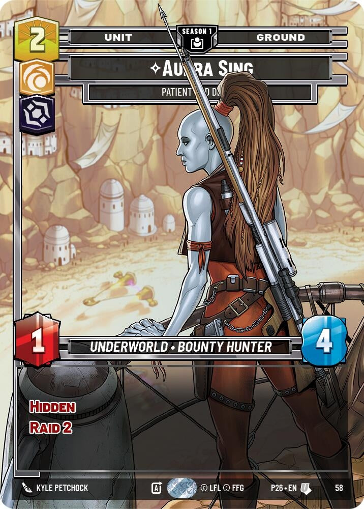 Image for Aurra Sing - Patient and Deadly (58) (58) (Sector and Regional Promos: Season 1) - Star Wars: Unlimited