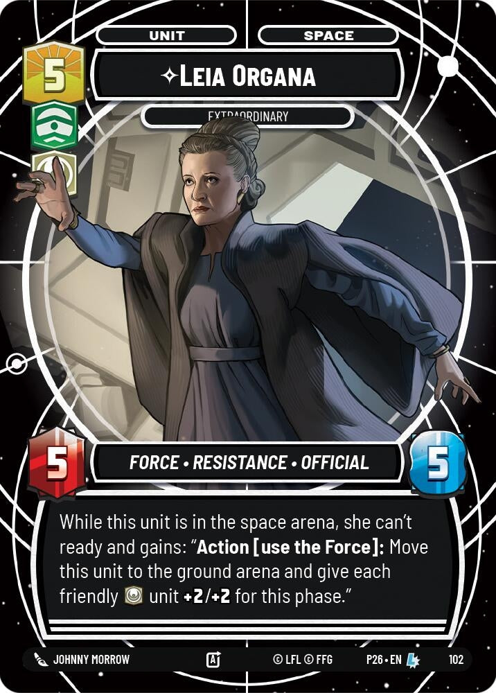 Image for Leia Organa - Extraordinary (102) (Sector and Regional Promos: Season 1) - Star Wars: Unlimited