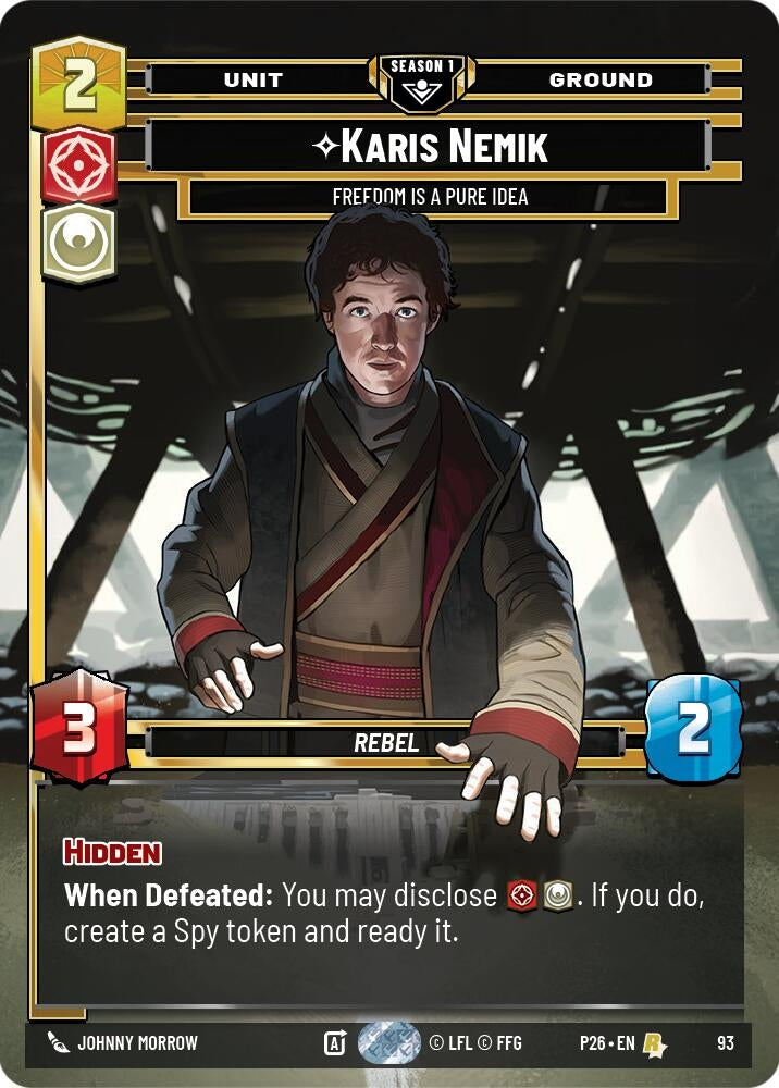 Image for Karis Nemik - Freedom is a Pure Idea (93) (93) (Sector and Regional Promos: Season 1) - Star Wars: Unlimited