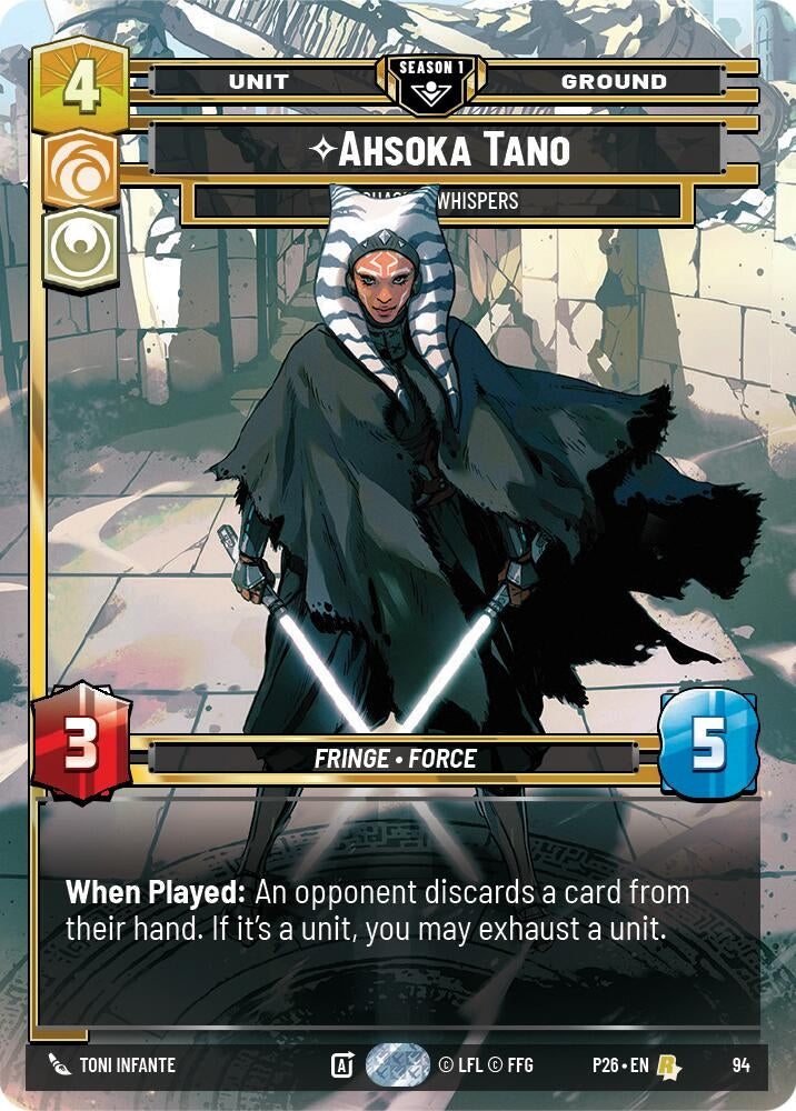 Image for Ahsoka Tano - Chasing Whispers (94) (94) (Sector and Regional Promos: Season 1) - Star Wars: Unlimited