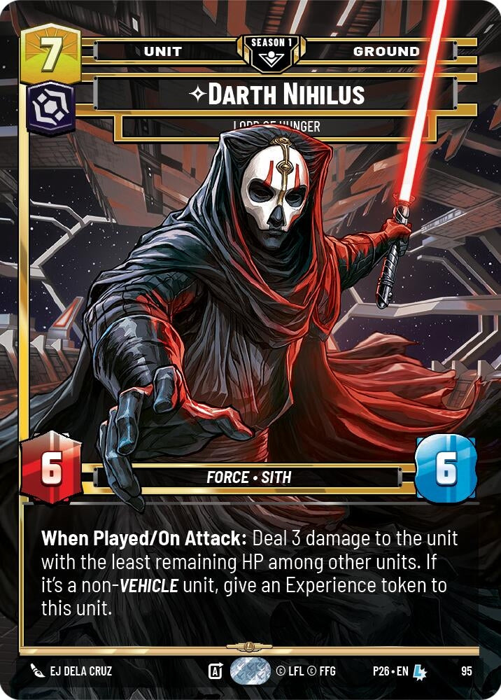 Image for Darth Nihilus - Lord of Hunger (95) (95) (Sector and Regional Promos: Season 1) - Star Wars: Unlimited