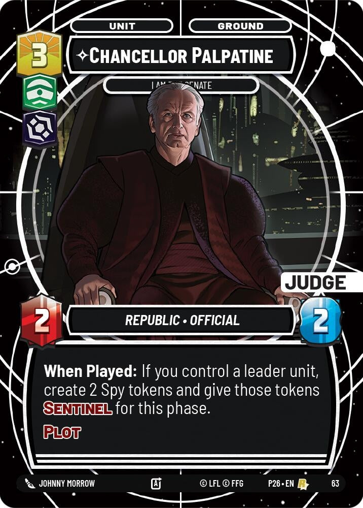 Image for Chancellor Palpatine - I Am the Senate (63) (Judge Promos) - Star Wars: Unlimited