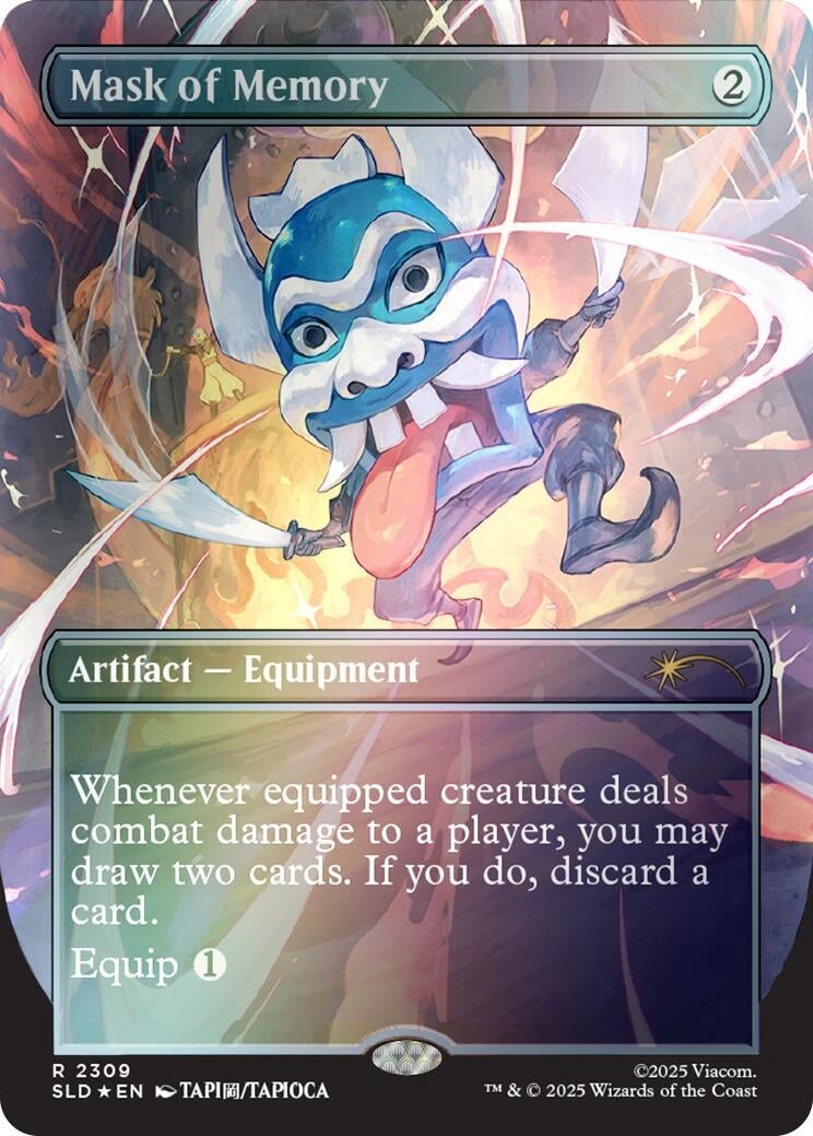 Image for Mask of Memory (Rainbow Foil) (2309) (Secret Lair Drop Series) - Magic: The Gathering